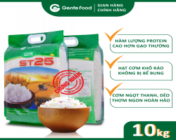GẠO ST25 GENTE FOOD TÚI 10KG [GIẢM CỰC SỐC]